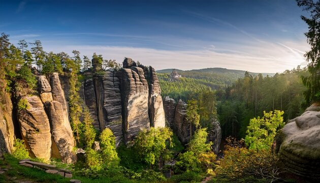 adrspach czech republic adrspasske skaly rocky town national park