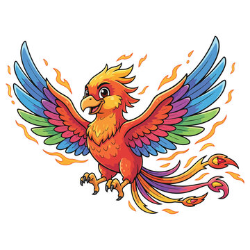 Parrot on a branch vector illustration cartoon bird with colorful feathers tropical nature design icon art drawing symbol