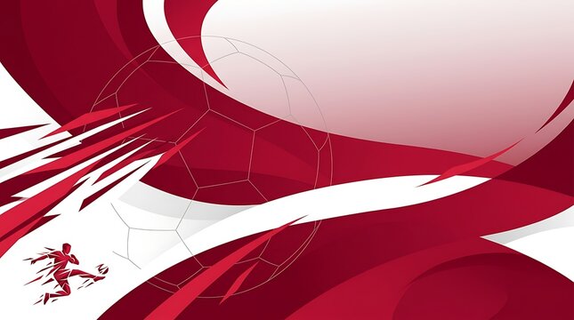 Soccer player kicking ball, dynamic motion, abstract background, sports action