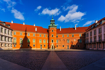 Obraz premium View of the Royal Castle in Warsaw, Poland.