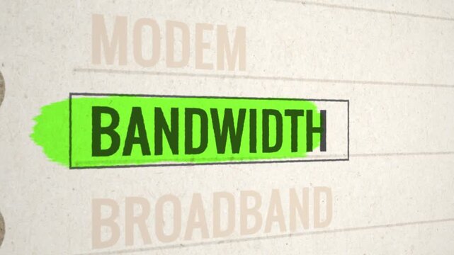 Bandwidth Highlighted Scrolling Title Animation
