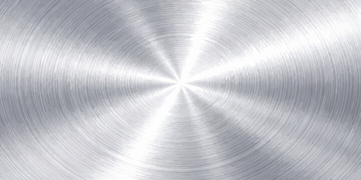Brushed metal circular vinyl record texture background