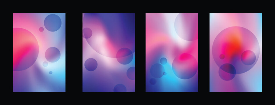 Adobe Illustrator ArtworkElegant presentation slide background with soft light reflections, transparent glass circles, and vibrant colors
