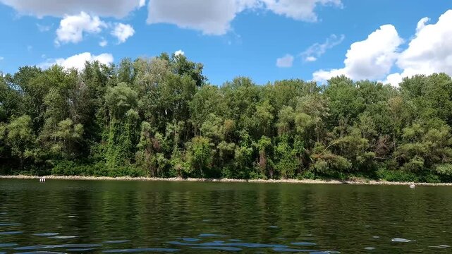 CSONGRAD, HUNGARY - JUNE 7. 2026: Beach of Csongrad at the river Tisza and Koros