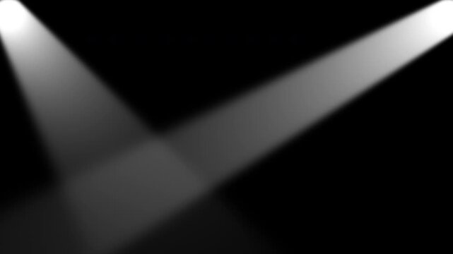 Two beams of light crossing isolated on transparent background.
