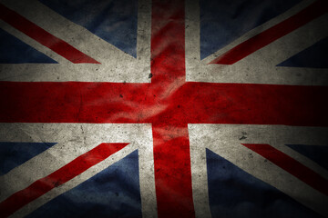 Fototapeta premium Grunge British flag