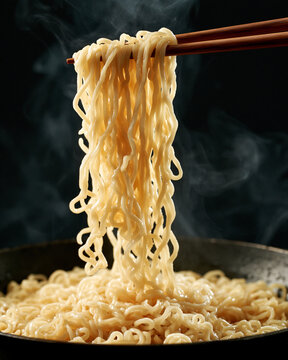Hot Steaming Ramen: Authentic Asian Comfort Food in a Mouthwatering Traditional Bowl