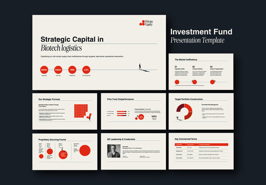 High End Classy Capital Investment Presentation Deck Template with Illustrations