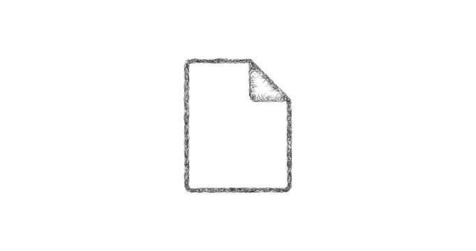 Sketch paper material icon animation - smooth progressive reveal