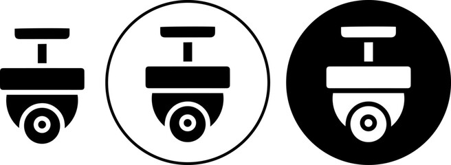 Cctv security camera icon set © mohammad