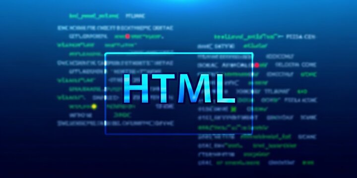 Code, HTML, php web programming source code. HTML code programming software background. 3d rendering