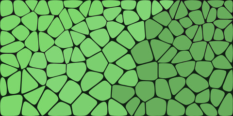 Obraz premium Green organic mosaic pattern a repeating vector tile design