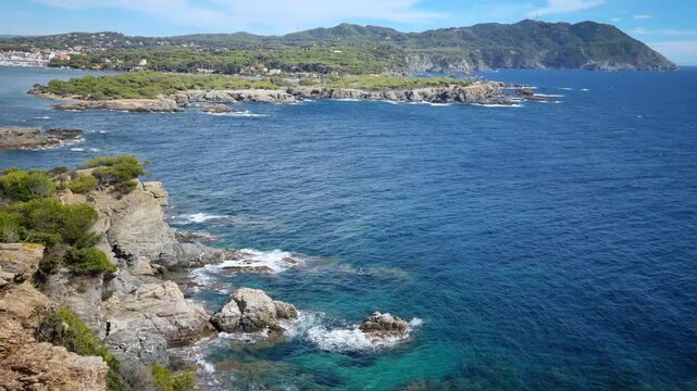 Coastal Path of the Giens Peninsula and the Grand Gaou island, South of France