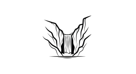 Black and white illustration of butterfly. © Muhamad