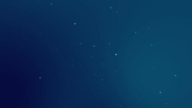 Forty second split color particle dust animation, first half deep blue drifting bokeh and second half warm amber glow, seamless abstract motion for transitions, intros and overlays