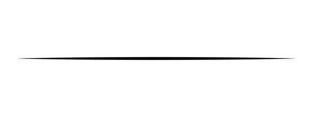 Black horizontal line with tapered ends © hasan