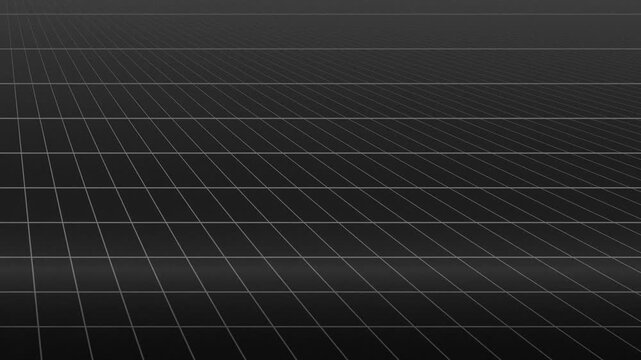 Digital grid perspective vanishing point dark abstract