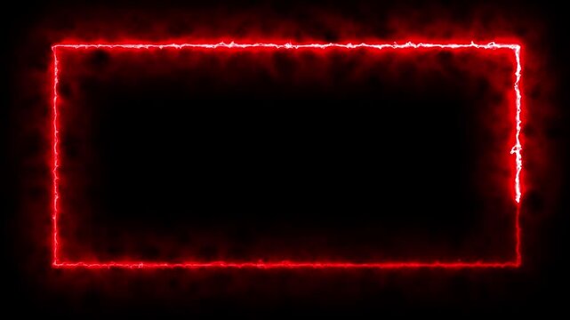 red color neon glowing two love hearts concepts valentine's day indicate love one line drawing concept love card neon glowing icon bright glowing neon valentines love heart symbol animation. 4k