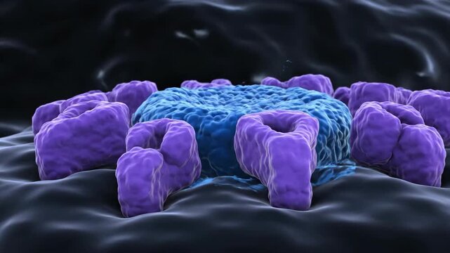 3D Animation of Calcitonin Hormone Binding to Osteoclast Receptors for Bone Metabolism