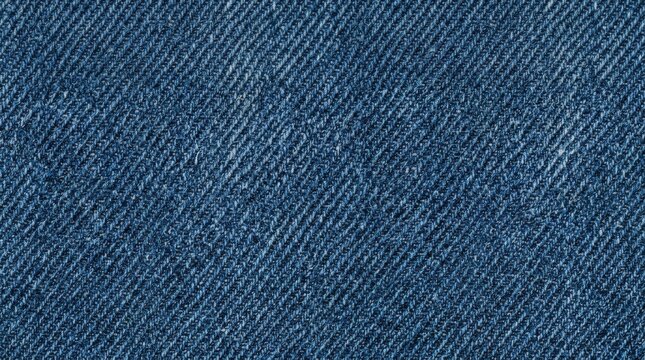 Realistic Blue Denim Fabric Texture Background