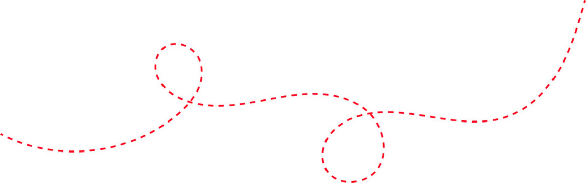 dotted line border, pink dotted line, pink dotted swirl, pink dotted curly line, pink dotted border element isolated on transparent background
