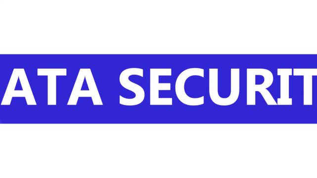 Data Security Green Screen Text Animation for Database, Server and Cybersecurity Videos