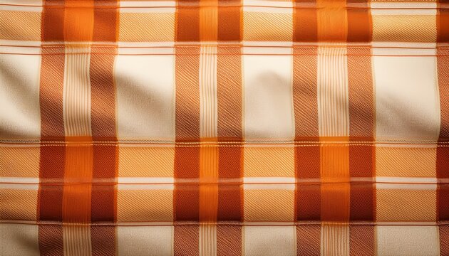 textured background featuring a checkered pattern in warm shades of orange and cream