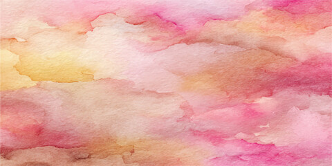 Obraz premium Abstract watercolor splashes in delicate shades of pink and gold create a soft, ethereal backdrop, evoking a sense of calm and gentle beauty.