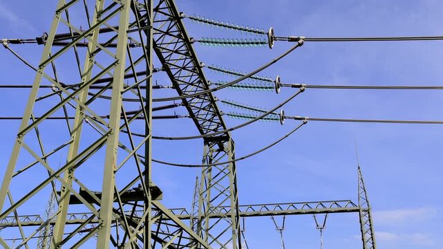 a modern electrical substation 4k video