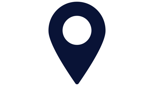 Map pin navigation location point vector icon