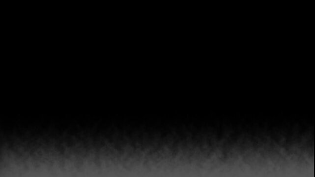 Heavy industrial smoke emission flowing horizontally across a deep black background, massive cloud of steam or pollution, realistic volumetric fog for environment design asset 4k video