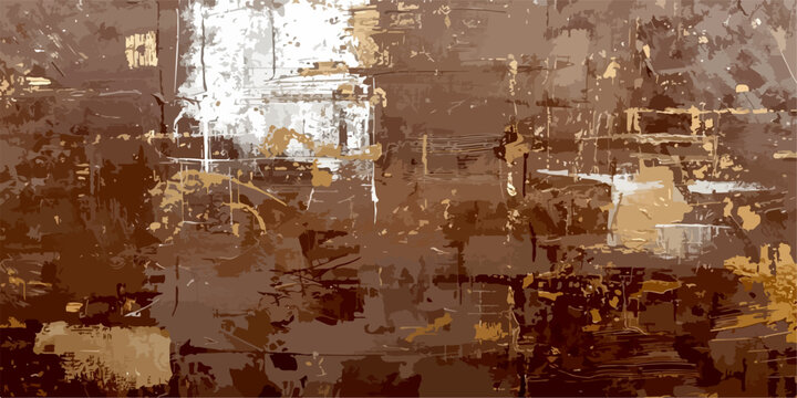 An old rusty metal wall background with a dark, grungy texture and dirty, aged paint on its rough surface