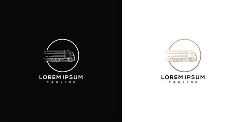 Modern Train Logo Design Template © Ilinois