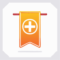 Fototapeta premium Medical Cross Banner Icon