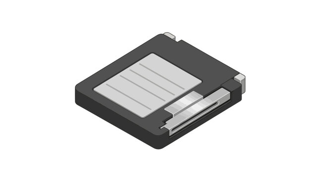 Black external memory card adapter with open slot.