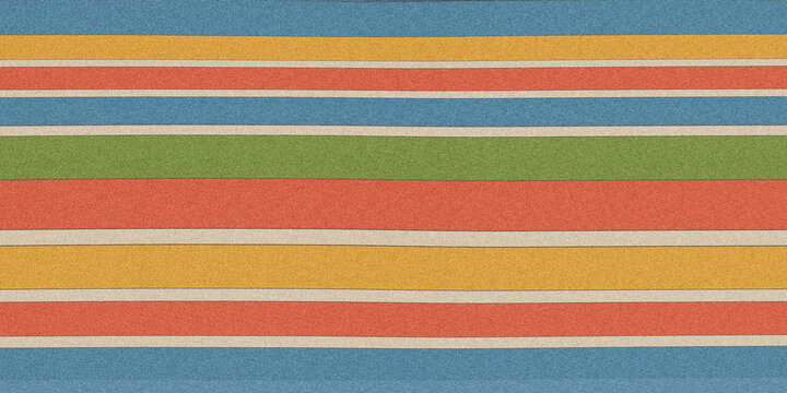 Horizontal striped pattern with yellow red green and blue bands stripes multi colored colored linear parallel