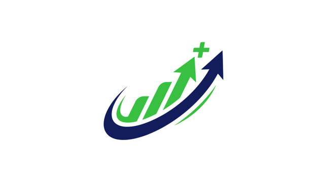 Business Growth Arrow Chart Logo