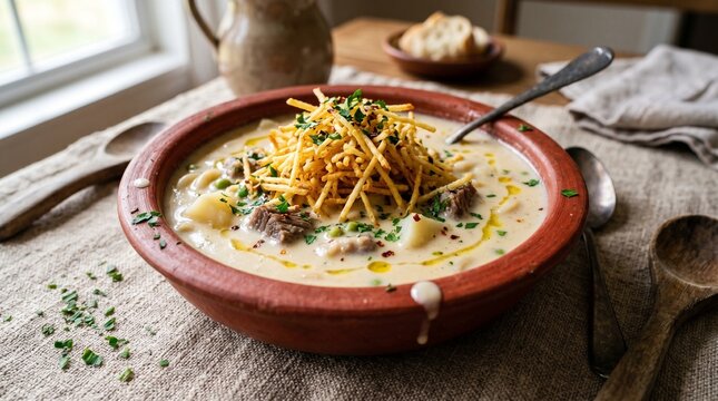 Authentic Bolivian Sopa de Mani Creamy Peanut Soup