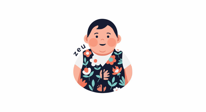 Halftone Dotted Characters Peeking From Corners