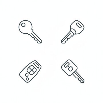 key icon set