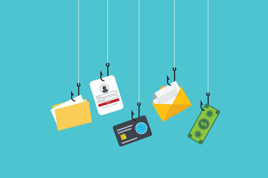 Cyber crime, phishing, stealing personal data. Cyber fraud and online scam
