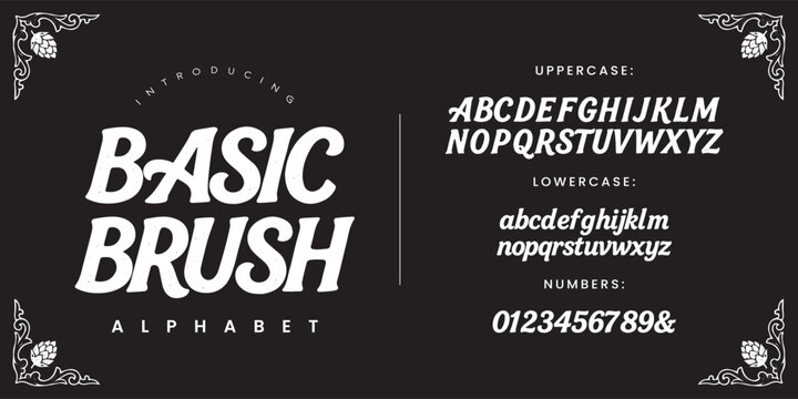 BASIC BRUSH Dynamic Handwritten Script Font Typography for Modern Branding and Energetic Projects