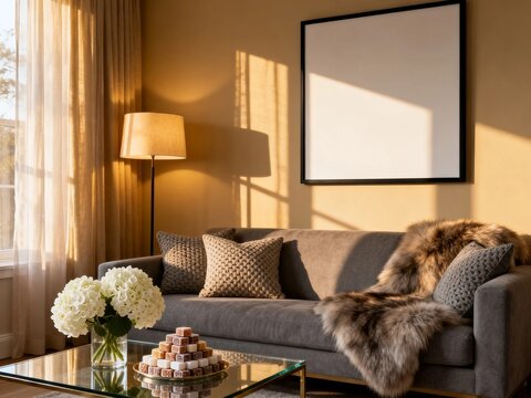 Cozy living room setup with natural light and decor