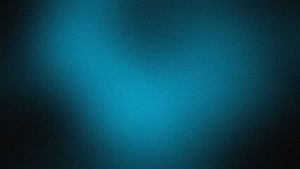 Obraz premium Deep teal gradient fades from bright to dark. Soft focus creates a calming, mysterious atmosphere. Ideal for minimalist digital designs or mood boards