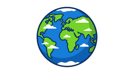 Naklejka premium International Asteroid Day Earth Illustration