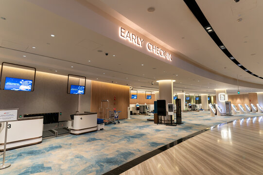 Early check in area at Jewel Changi
