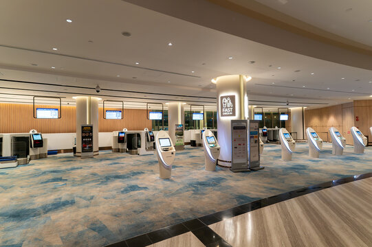 Early check in area at Jewel Changi