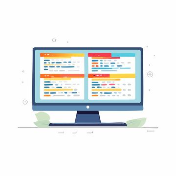Computer Monitor Displaying Code