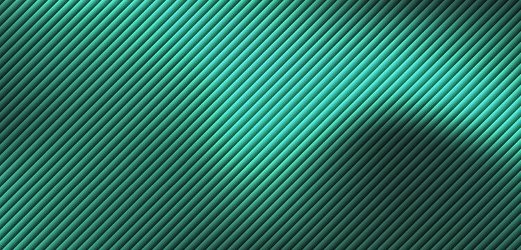 Futuristic turquoise color corrugated texture background for tech designs.