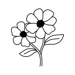 Obraz premium Flower Icon Vector Illustration